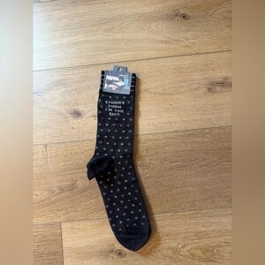 Blue Q Black and Gray Men's Socks